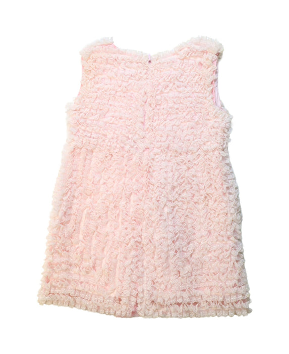 A Pink Sleeveless Dresses from Nicholas & Bears in size 2T for girl. (Back View)