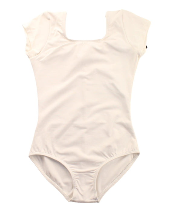 A White Leotards from Bloch in size 6T for girl. (Front View)
