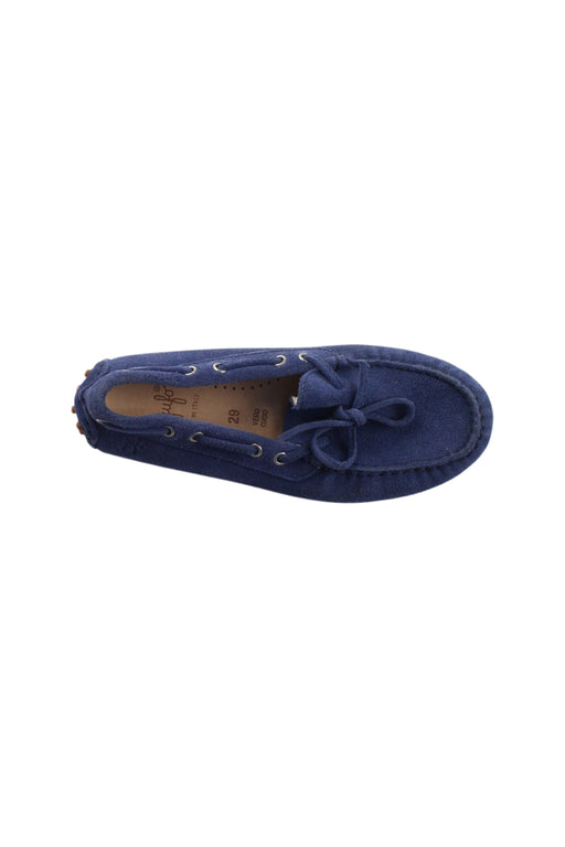 A Blue Loafers & Moccasins from Il Gufo in size 5T for girl. (Front View)