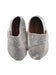 A Silver Slip Ons from Toms in size 12-18M for girl. (Back View)