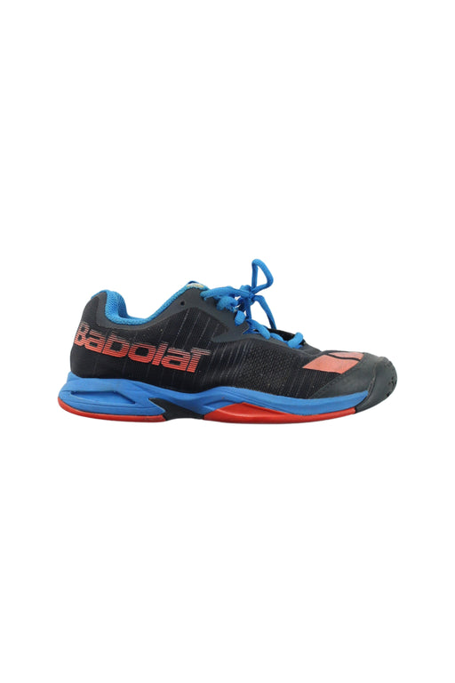 A Black Sneakers from Babolat in size 7Y for boy. (Front View)