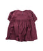 A Burgundy Short Sleeve Dresses from Jamie Kay in size 2T for girl. (Back View)