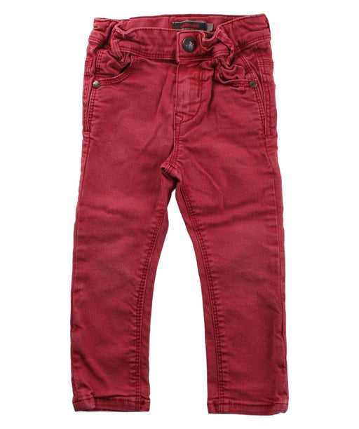 A Red Casual Pants from Catimini in size 2T for boy. (Front View)