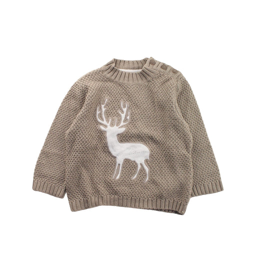 A Beige Knit Sweaters from Vertbaudet in size 12-18M for girl. (Front View)