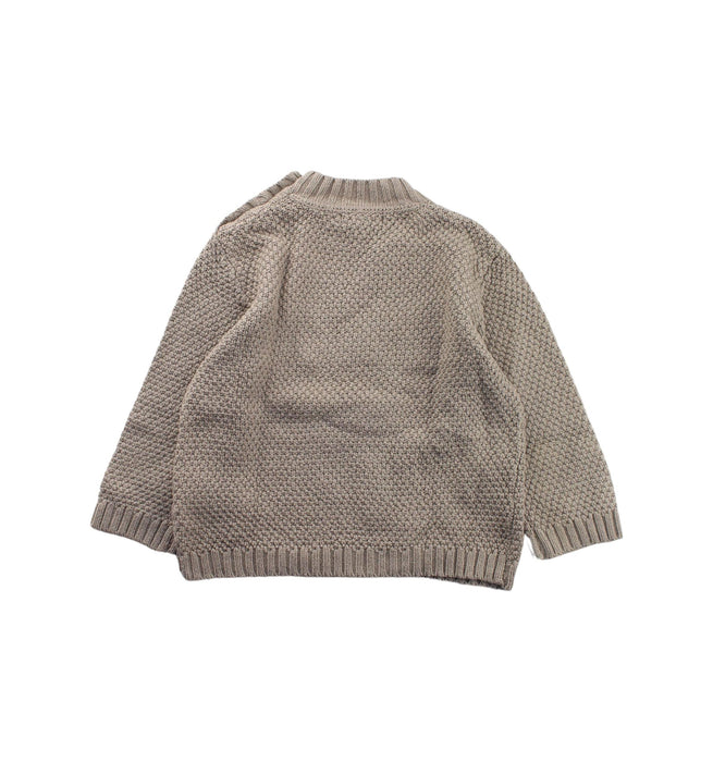 A Beige Knit Sweaters from Vertbaudet in size 12-18M for girl. (Back View)