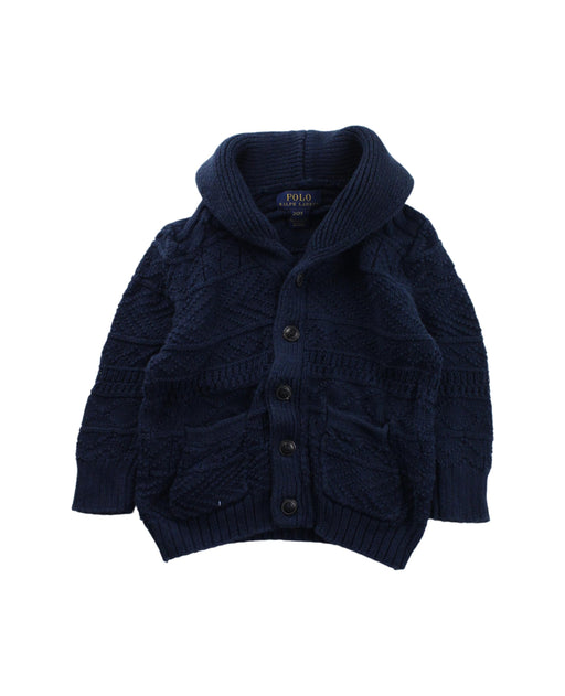 A Blue Cardigans from Polo Ralph Lauren in size 2T for boy. (Front View)