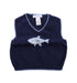 A Blue Sweater Vests from Janie & Jack in size 6-12M for boy. (Front View)