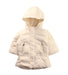 A White Puffer/Quilted Jackets from Ralph Lauren in size 6-12M for girl. (Front View)