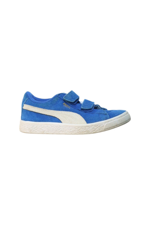 A Blue Sneakers from Puma in size 7Y for boy. (Front View)