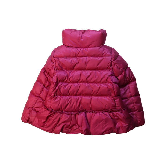 A Pink Puffer/Quilted Jackets from Moncler in size 2T for girl. (Back View)