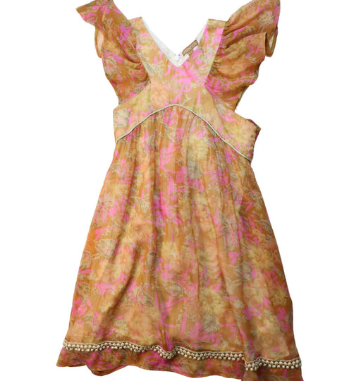 A Multicolour Sleeveless Dresses from ilovegorgeous in size 6T for girl. (Front View)