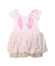 A Pink Short Sleeve Dresses from Seed in size 4T for girl. (Front View)