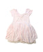 A Pink Short Sleeve Dresses from Seed in size 4T for girl. (Back View)