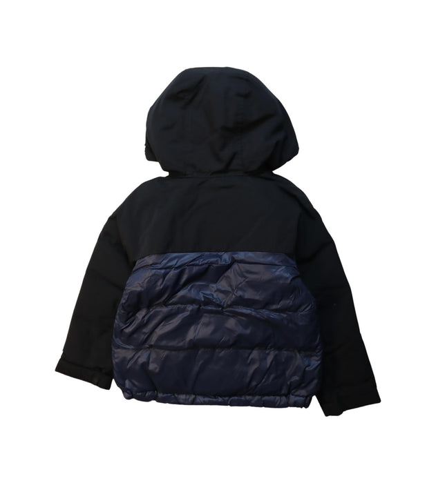 A Navy Puffer/Quilted Jackets from Burberry in size 6T for neutral. (Back View)