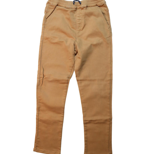 A Brown Casual Pants from Seed in size 8Y for boy. (Front View)
