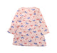 A Pink Long Sleeve Dresses from Petit Bateau in size 3T for girl. (Back View)