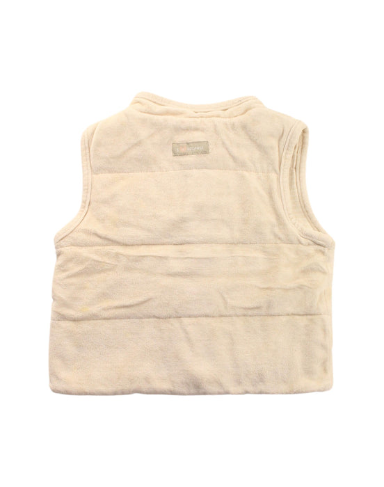 A White Outerwear Vests from Natures Purest in size 18-24M for boy. (Back View)