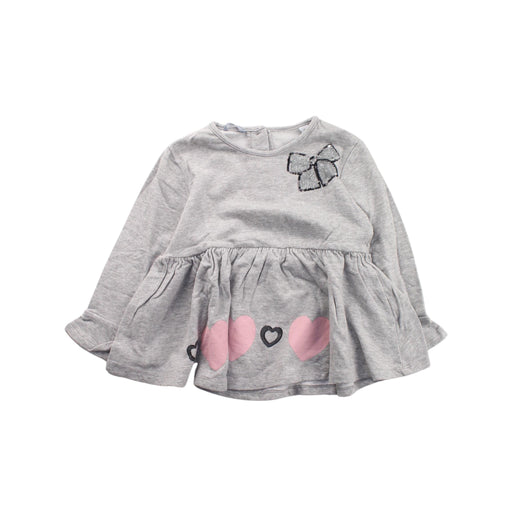 A Grey Long Sleeve Dresses from Sarabanda in size 18-24M for girl. (Front View)