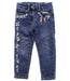A Blue Jeans from Monnalisa in size 2T for girl. (Front View)