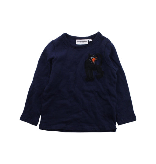 A Blue Long Sleeve T Shirts from Mini Rodini in size 3T for boy. (Front View)