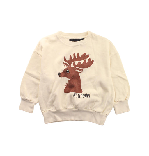 A Ivory Crewneck Sweatshirts from Mini Rodini in size 2T for boy. (Front View)