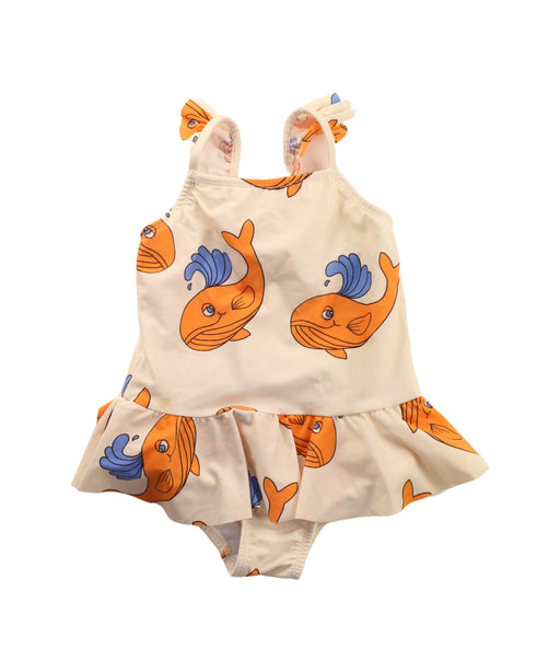 A Ivory Swimsuits from Mini Rodini in size 12-18M for girl. (Front View)