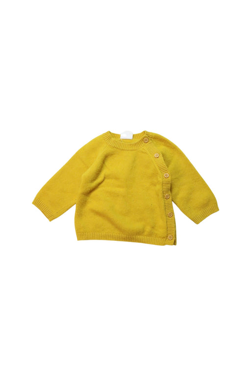 A Yellow Knit Sweaters from Jack & Milly in size 3-6M for girl. (Front View)