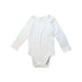 A White Long Sleeve Bodysuits from Marquise in size 18-24M for neutral. (Front View)