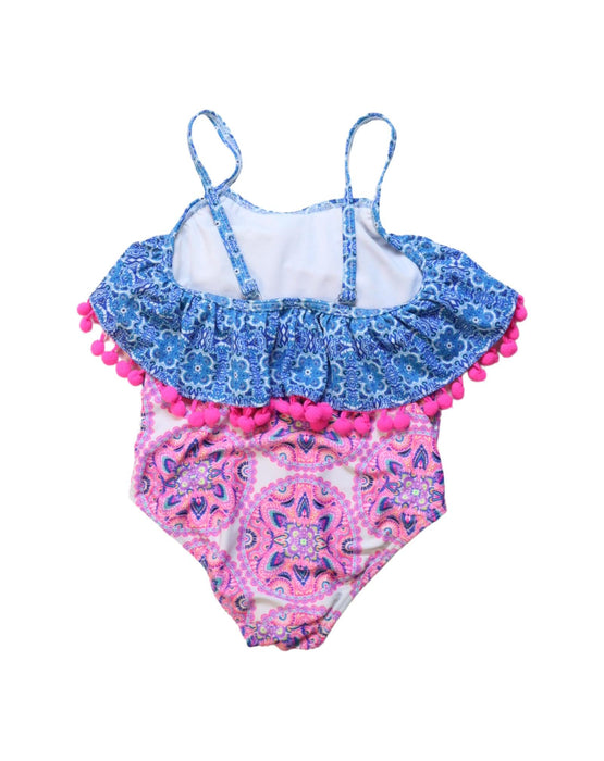 A Multicolour Swimsuits from Nicole Miller in size 4T for girl. (Back View)