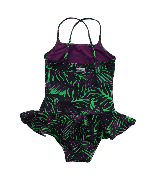 A Green Swimsuits from Vilebrequin in size 12-18M for girl. (Back View)