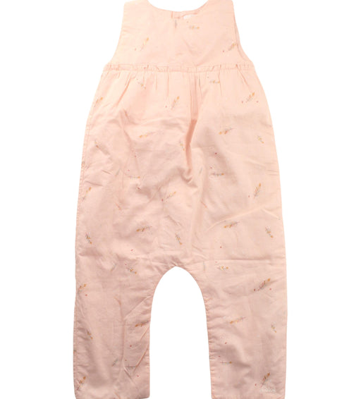 A Pink Sleeveless Jumpsuits from Chloe in size 12-18M for girl. (Front View)