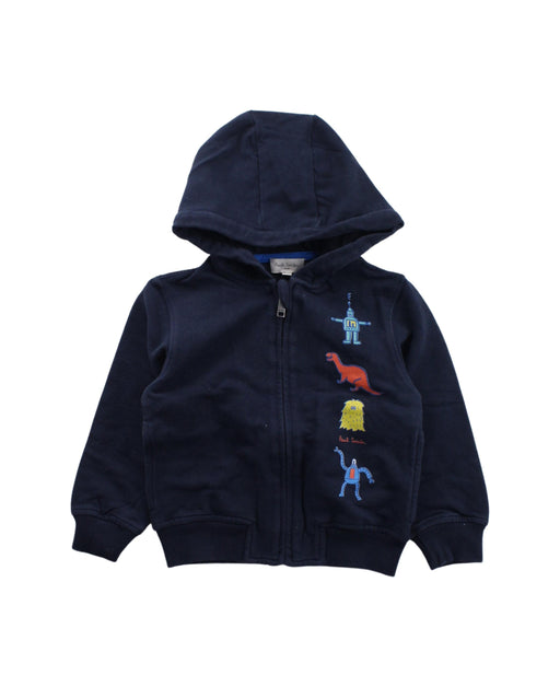 A Blue Zippered Sweatshirts from Paul Smith in size 2T for boy. (Front View)