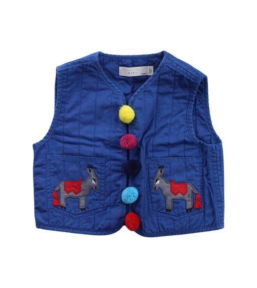 A Blue Outerwear Vests from Stella McCartney in size 4T for boy. (Front View)