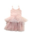A Pink Sleeveless Dresses from Tutu Du Monde in size 18-24M for girl. (Back View)