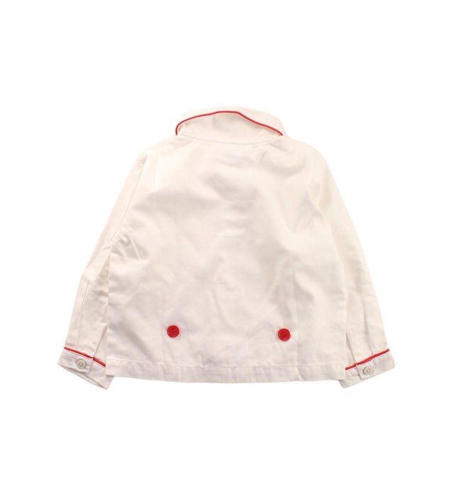 A White Long Sleeve Shirts from Rachel Riley in size 6-12M for girl. (Back View)