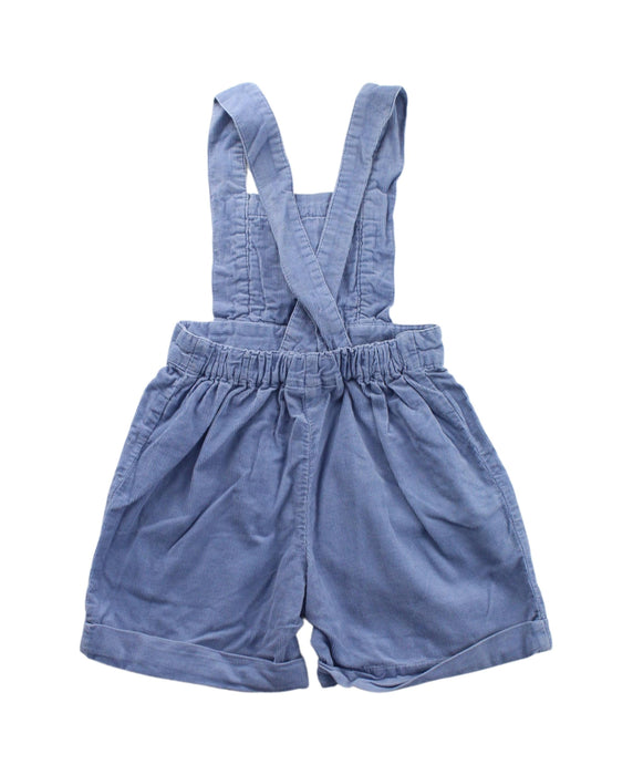 A Blue Overall Shorts from Rachel Riley in size 3-6M for girl. (Back View)