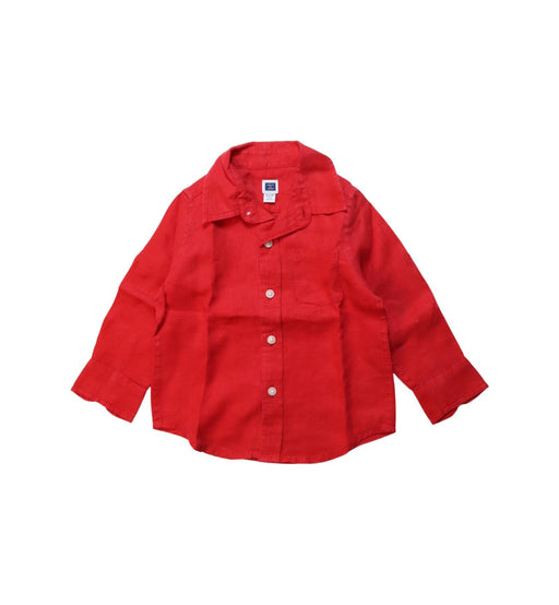 A Red Long Sleeve Shirts from Janie & Jack in size 12-18M for boy. (Front View)