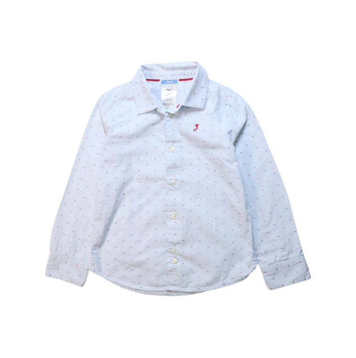 A Red Long Sleeve Shirts from Jacadi in size 4T for boy. (Front View)