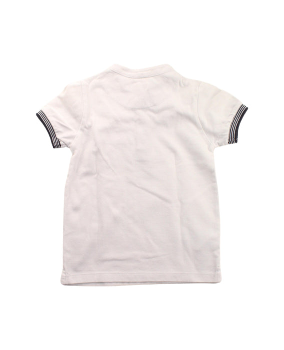 A White Short Sleeve Polos from Mayoral in size 3T for boy. (Back View)