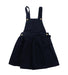 A Blue Overall Dresses from Monoprix in size 6T for girl. (Front View)