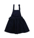 A Blue Overall Dresses from Monoprix in size 6T for girl. (Back View)