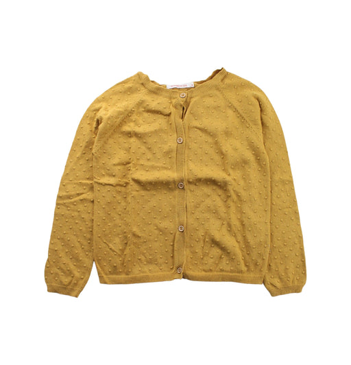 A Gold Cardigans from Monoprix in size 6T for girl. (Front View)