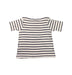 A Blue Long Sleeve Tops from Petit Bateau in size 6T for girl. (Back View)