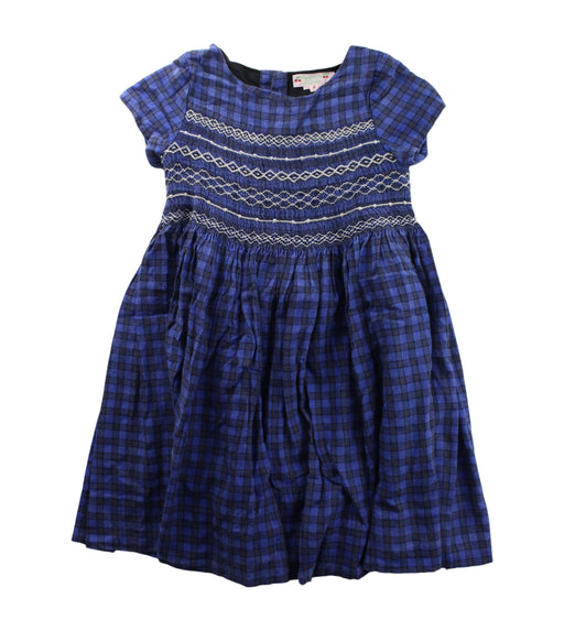 A Blue Short Sleeve Dresses from Bonpoint in size 8Y for girl. (Front View)