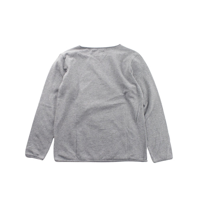 A Grey Long Sleeve T Shirts from Arsène et les pipelettes in size 6T for girl. (Back View)