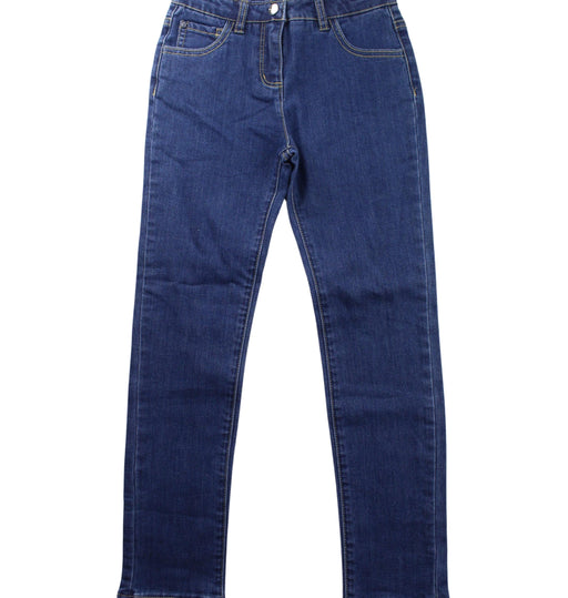 A Blue Jeans from Jacadi in size 8Y for girl. (Front View)