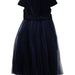 A Blue Short Sleeve Dresses from Jacadi in size 8Y for girl. (Back View)