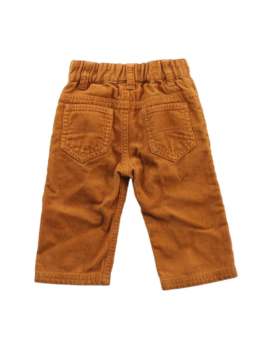 A Brown Casual Pants from Petit Bateau in size 3-6M for boy. (Back View)