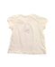 A White Short Sleeve Tops from DPAM in size 3-6M for girl. (Back View)
