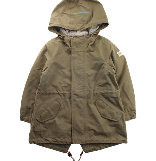 A Beige Coats from Aigle in size 4T for boy. (Front View)